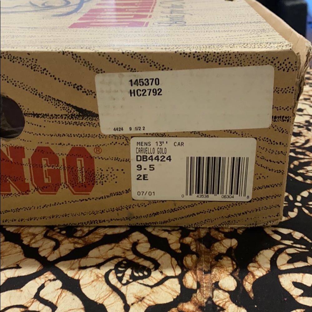 Durango boots size 9.5 carvello gold 13’Brand new